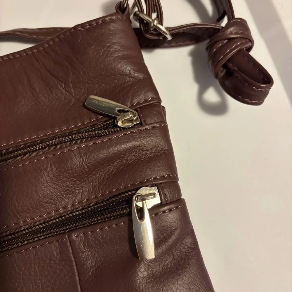 Crossbody Bag - Mauve Purple non brand faux